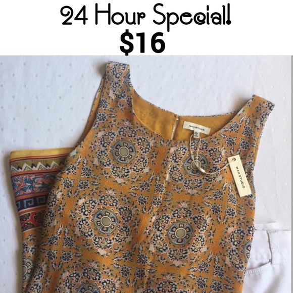 Max Studio Tops - 24 HOUR SPECIAL! Max Studio • Sleeveless Tunic